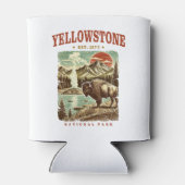 Yellowstone National Park: bergen en bizons Blikjeskoeler (Achterkant)