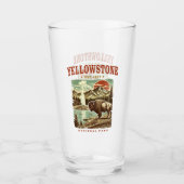 Yellowstone National Park: bergen en bizons Glas (Voorkant)