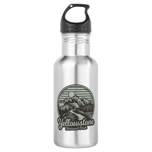 Yellowstone National Park Bergpad Waterfles (Voorkant)