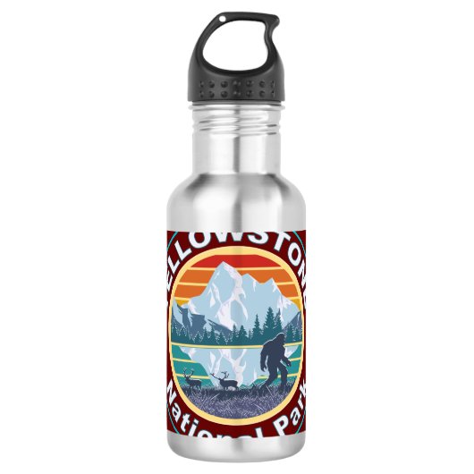 Yellowstone National Park Bigfoot Waterfles (Voorkant)