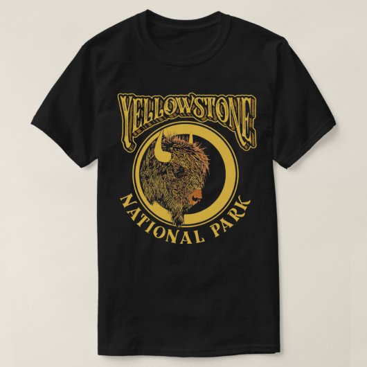  Yellowstone National Park Bison American B T-shirt (Design voorkant)