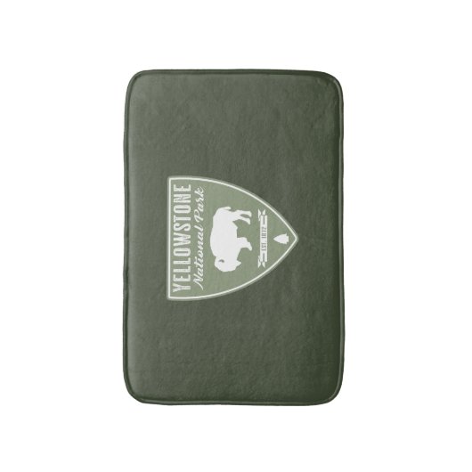 Yellowstone National Park Bison Badmat (Voorkant Verticaal)