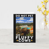 Yellowstone National Park Bison Do Not Pet The Flu Kaart (Gele Bloem)