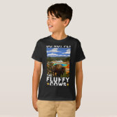 Yellowstone National Park Bison Do Not Pet The Flu T-shirt (Voorkant volledig)