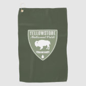 Yellowstone National Park Bison Golfhanddoek (Voorkant)