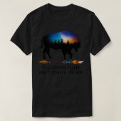 Yellowstone National Park Bison Night Sky Vacking T-shirt (Design voorkant)