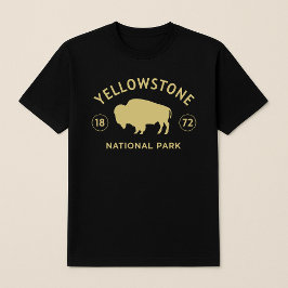 Yellowstone National Park Bison opgericht in 1872 T-shirt