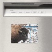 Yellowstone National Park Bison Souvenir Gift Magneet (Insitu (Vaatwasser))