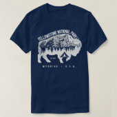 Yellowstone National Park Bison T-shirt (Design voorkant)