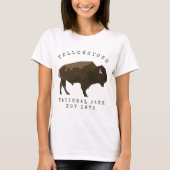 Yellowstone National Park Bison T-shirt (Voorkant)