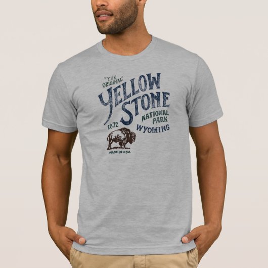 Yellowstone National Park Bison Wyoming Shirt (Voorkant)