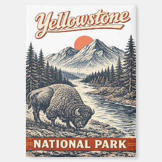 Yellowstone National Park - Bizon Magneet