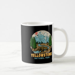 Yellowstone National Park Bizon Retro Wandel Kamp Koffiemok