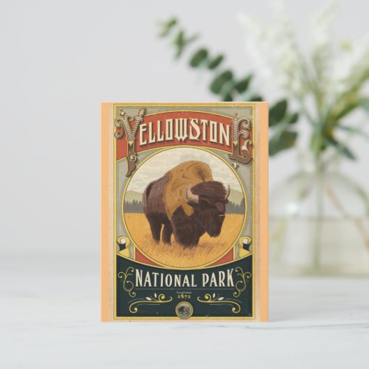 Yellowstone National Park Briefkaart (Staand voorkant)