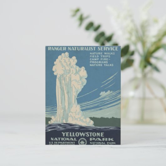  Yellowstone National Park Briefkaart (Staand voorkant)