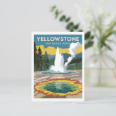 Yellowstone National Park  Briefkaart (Staand voorkant)