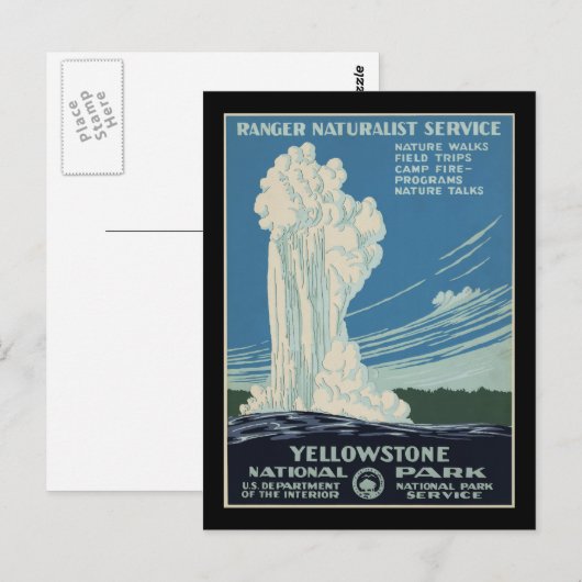 Yellowstone National Park Briefkaart (Voorkant / Achterkant)