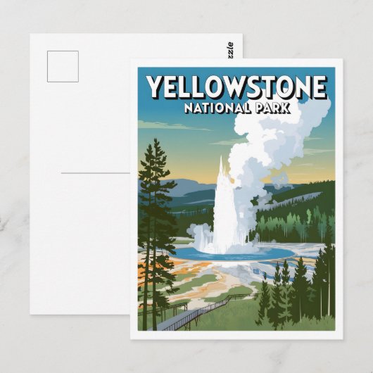 Yellowstone National Park  Briefkaart (Voorkant / Achterkant)