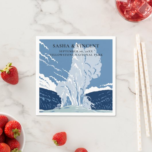 Yellowstone National Park bruiloft Servet (Insitu)