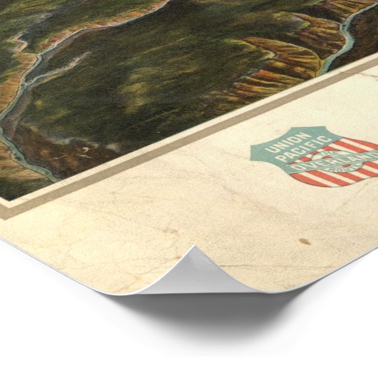 Yellowstone National Park c1905 Panoramic Map Poster (Hoek)