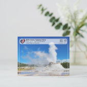 Yellowstone National Park - Castle Geyser Briefkaart (Staand voorkant)