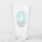 Yellowstone National Park Castle Geyser  Glas (Achterkant)