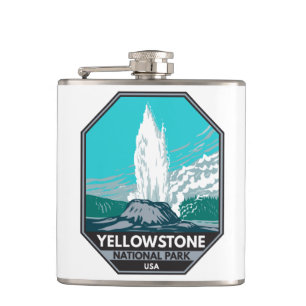 Yellowstone National Park Castle Geyser  Heupfles