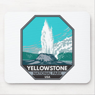 Yellowstone National Park Castle Geyser  Muismat