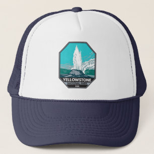 Yellowstone National Park Castle Geyser  Trucker Pet