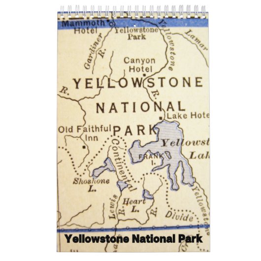 Yellowstone National Park Collectie Wall Agenda Kalender (Hoes)