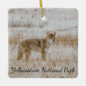 Yellowstone National Park Coyote Ornament (Voorkant)