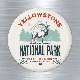 Yellowstone National Park Cute Landscape Magneet