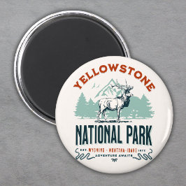 Yellowstone National Park Cute Landscape Magneet