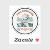 Yellowstone National Park Cute Landscape Sticker (Vel)