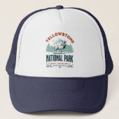Yellowstone National Park Cute Landscape Trucker Pet (Voorkant)