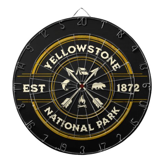 Yellowstone National Park dartbord (Voorkant)