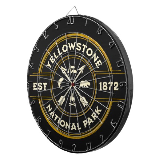 Yellowstone National Park dartbord (Voorkant Rechts)