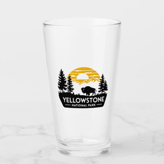 Yellowstone National Park Drink glazen tuimelaar (Voorkant)