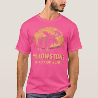 Yellowstone National Park Family Road Trip 2025 Mo T-shirt