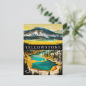 YELLOWSTONE NATIONAL PARK FEESTDAGENKAART (Staand voorkant)