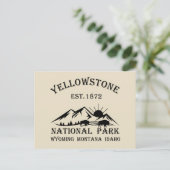 Yellowstone National Park Feestdagenkaart (Staand voorkant)