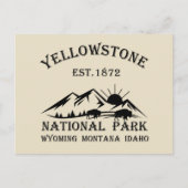 Yellowstone National Park Feestdagenkaart (Voorkant)