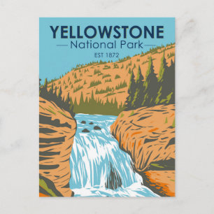 Yellowstone National Park Firehole Herfsten  Briefkaart