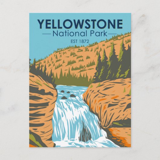 Yellowstone National Park Firehole Herfsten  Briefkaart (Voorkant)