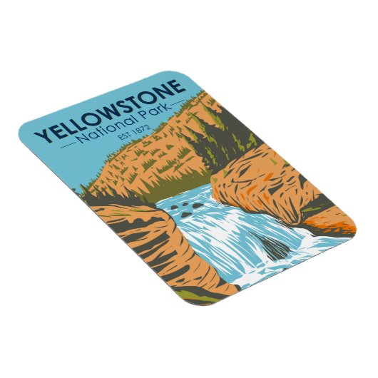 Yellowstone National Park Firehole Herfsten  Magneet (Rechterzijde)