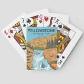 Yellowstone National Park Firehole Herfsten Pokerkaarten (Achterkant)