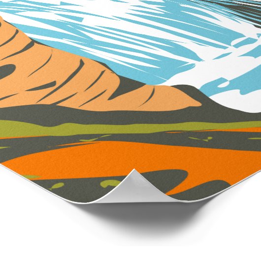 Yellowstone National Park Firehole Herfsten  Poster (Hoek)