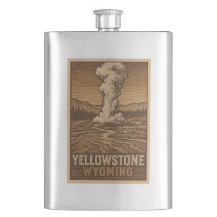 Yellowstone National Park Flask Flacon