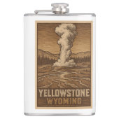Yellowstone National Park Flask Heupfles (Voorkant)