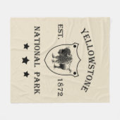 Yellowstone National Park Fleece Deken (Voorkant (Horizontaal))